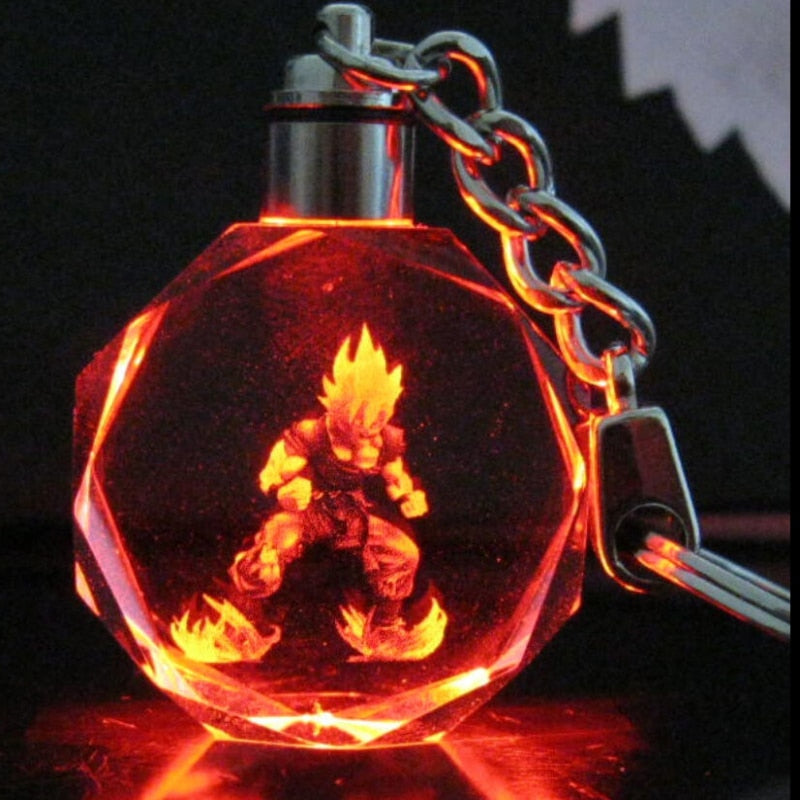 Dragonball Z Son Saiyajin Goku Crystal Key Chain