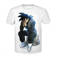 Load image into Gallery viewer, Saiyan muscle Goku fighting T-shirt