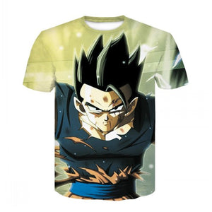 Saiyan muscle Goku fighting T-shirt