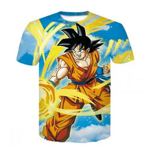 Load image into Gallery viewer, Saiyan muscle Goku fighting T-shirt