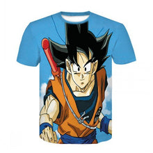 Load image into Gallery viewer, Saiyan muscle Goku fighting T-shirt