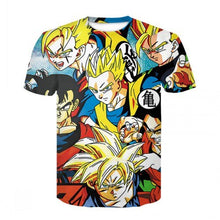 Load image into Gallery viewer, Saiyan muscle Goku fighting T-shirt