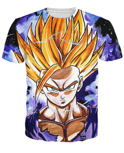 Teenaged Gohan3d Print T-Shirt