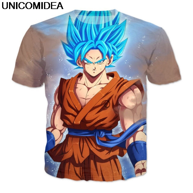 on Goku Vegeta Frieza Super Saiyan Cosplay T Shirt