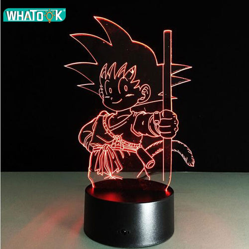 LED Acrylic Table Lamp Toys Action Figures 7 Colors